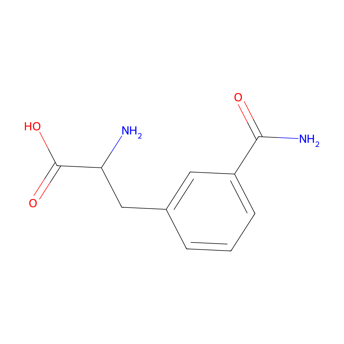 (S)-2-Amino-3-(3-carbamoylphenyl)propanoic acid molecular structure, CAS 1217651-22-3