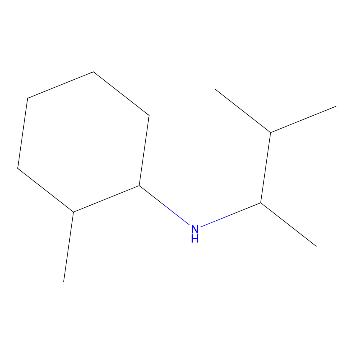2-methyl-N-(3-methylbutan-2-yl)cyclohexan-1-amine molecular structure, CAS 1217662-06-0