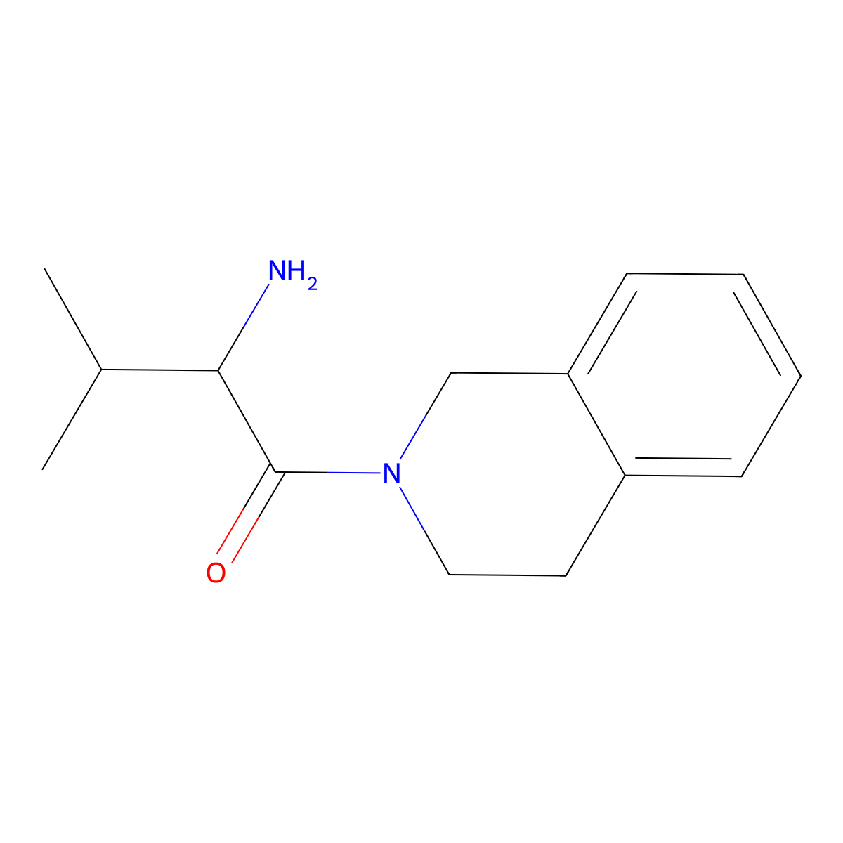 (2S)-2-amino-3-methyl-1-(1,2,3,4-tetrahydroisoquinolin-2-yl)butan-1-one molecular structure, CAS 1217672-71-3