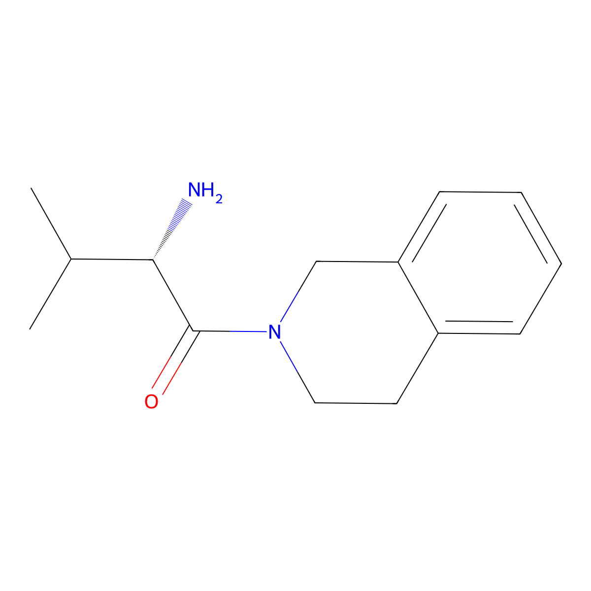 (2S)-2-amino-3-methyl-1-(1,2,3,4-tetrahydroisoquinolin-2-yl)butan-1-one molecular structure, CAS 1217672-71-3