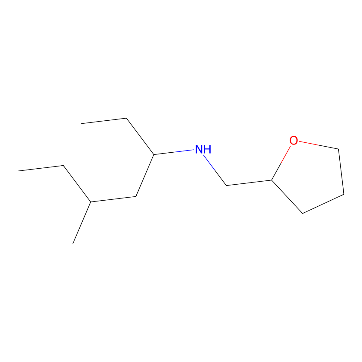(5-Methylheptan-3-yl)[(oxolan-2-yl)methyl]amine molecular structure, CAS 1217679-35-0