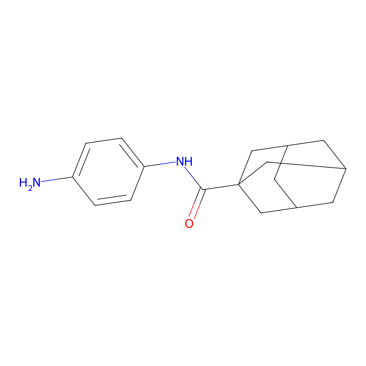 N-(4-aminophenyl)adamantane-1-carboxamide molecular structure, CAS 121768-35-2