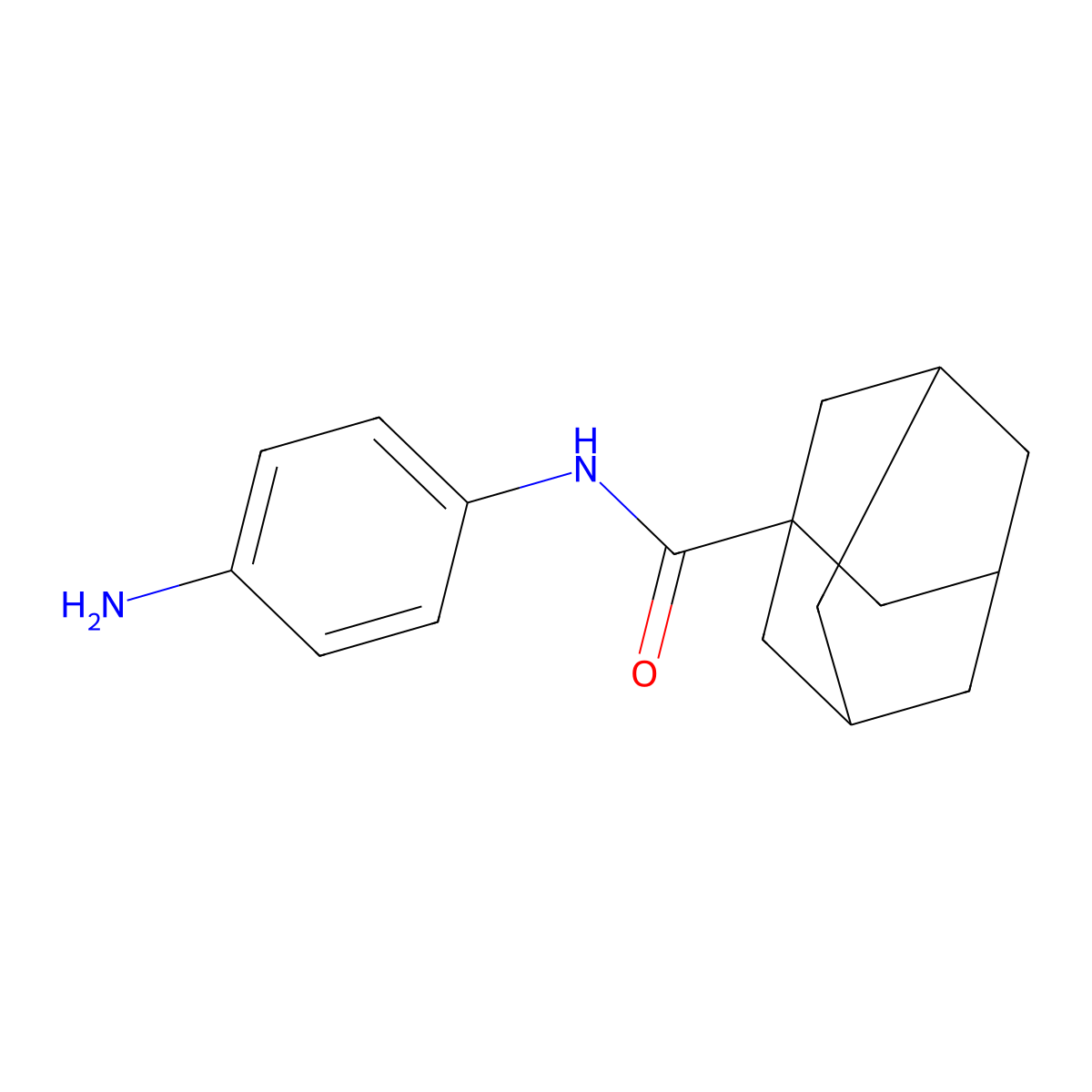 N-(4-aminophenyl)adamantane-1-carboxamide molecular structure, CAS 121768-35-2