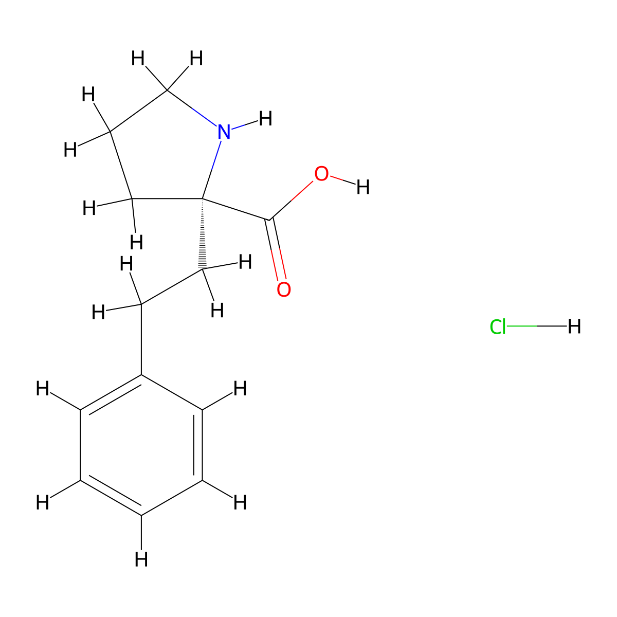 (R)-2-Phenethylpyrrolidine-2-carboxylic acid hydrochloride molecular structure, CAS 1217684-31-5