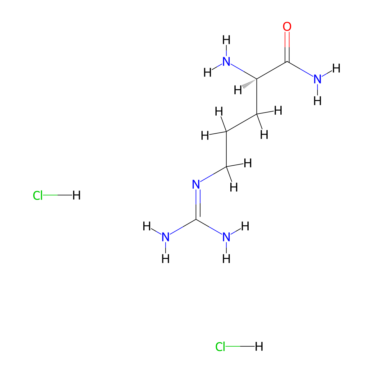 D-Argininamide Dihydrochloride molecular structure, CAS 1217699-06-3