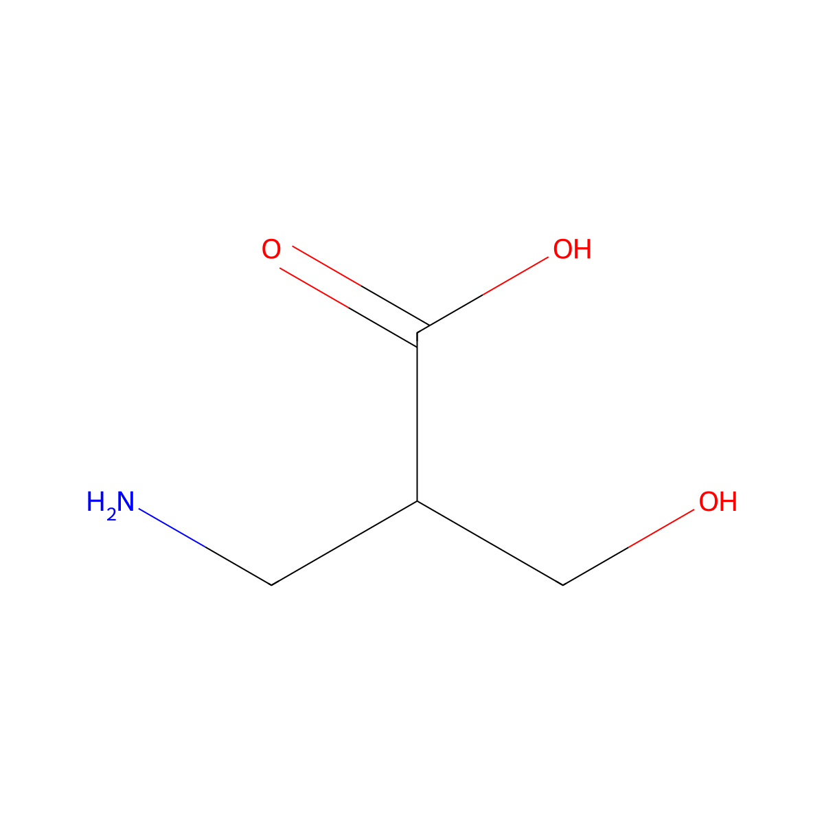 (R)-3-Amino-2-(hydroxymethyl)propanoic acid molecular structure, CAS 1217700-75-8