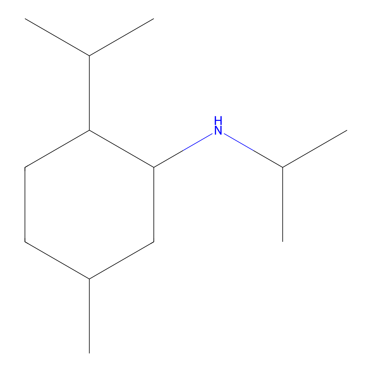 Isopropyl-(2-isopropyl-5-methylcyclohexyl)amine molecular structure, CAS 1217712-09-8