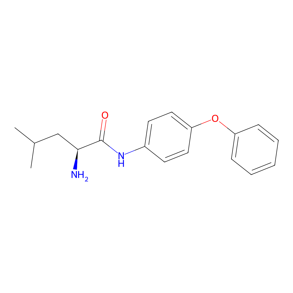 (2S)-2-amino-4-methyl-N-(4-phenoxyphenyl)pentanamide molecular structure, CAS 1217713-86-4