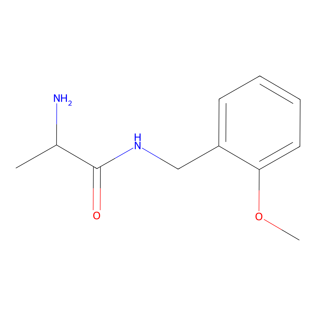 (S)-2-Amino-N-(2-methoxy-benzyl)-propionamide molecular structure, CAS 1217713-88-6