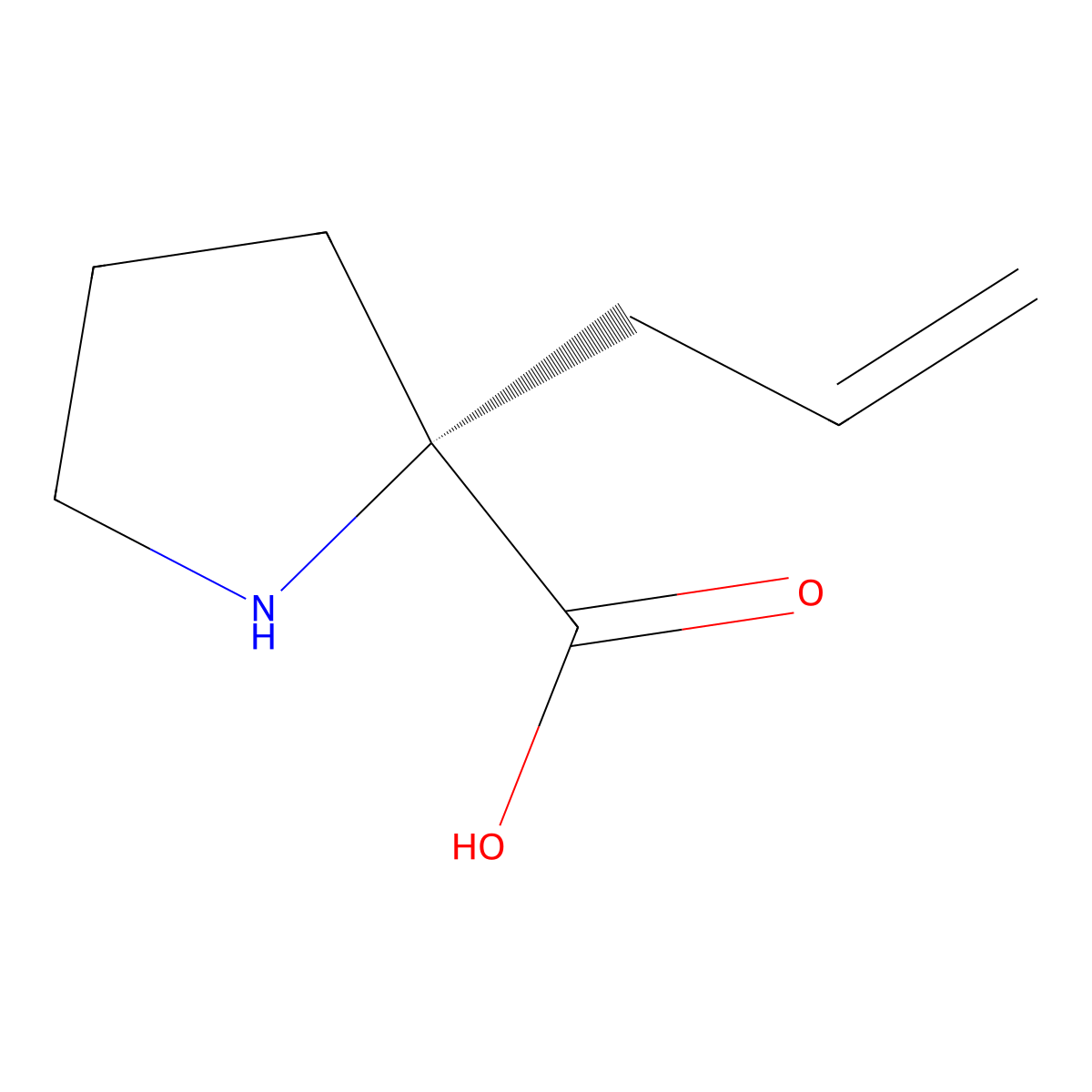 (R)-2-Allylproline molecular structure, CAS 121772-98-3