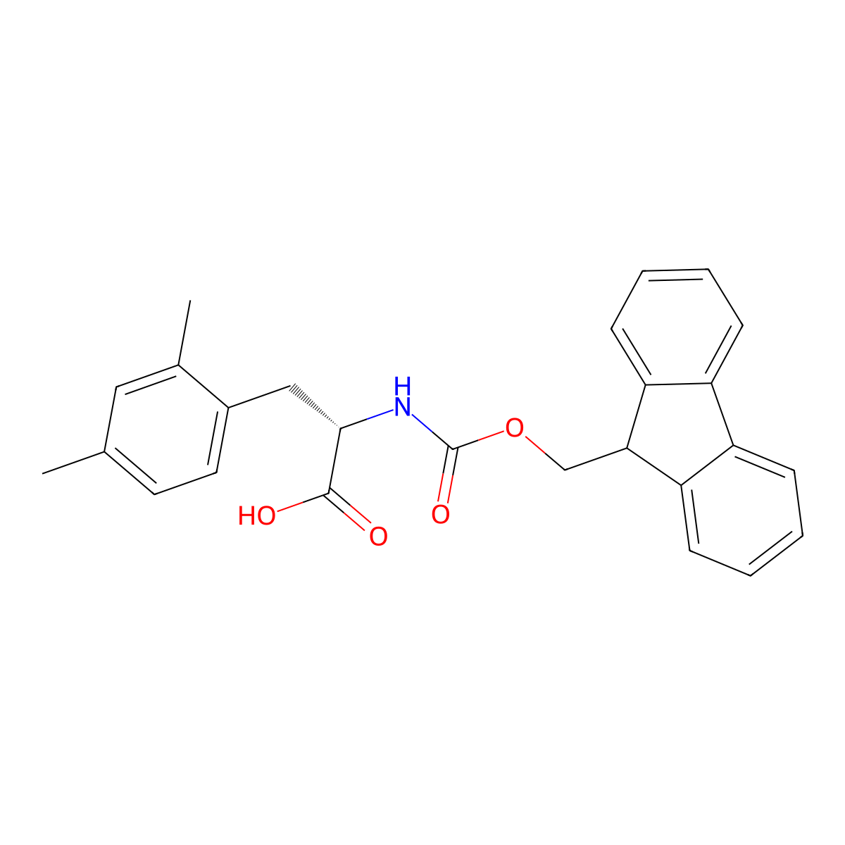 Fmoc-2,4-Dimethyl-L-phenylalanine molecular structure, CAS 1217728-65-8