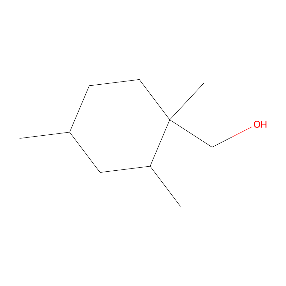 (1,2,4-Trimethylcyclohexyl)methanol molecular structure, CAS 1217733-74-8