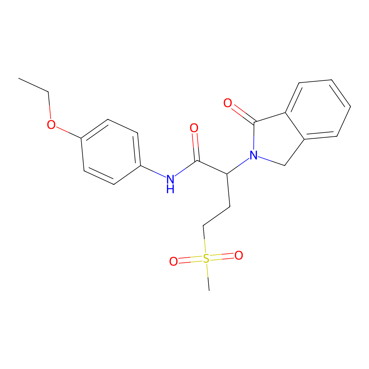 N-(4-Ethoxyphenyl)-4-methanesulfonyl-2-(1-oxo-2,3-dihydro-1H-isoindol-2-YL)butanamide molecular structure, CAS 1217740-03-8