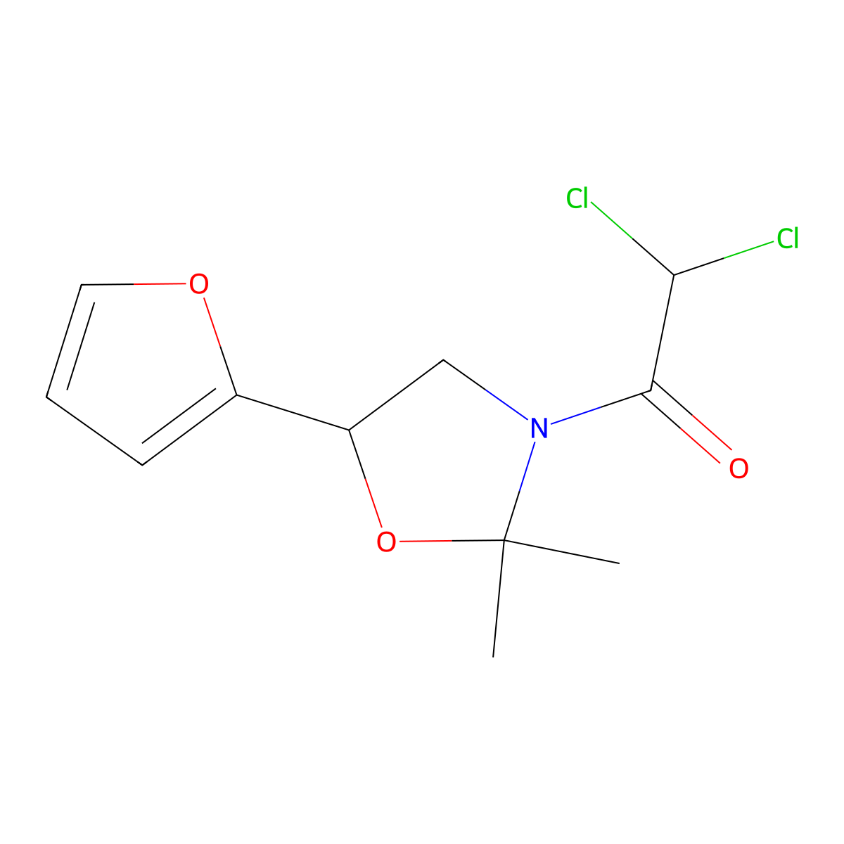 Furilazole molecular structure, CAS 121776-33-8