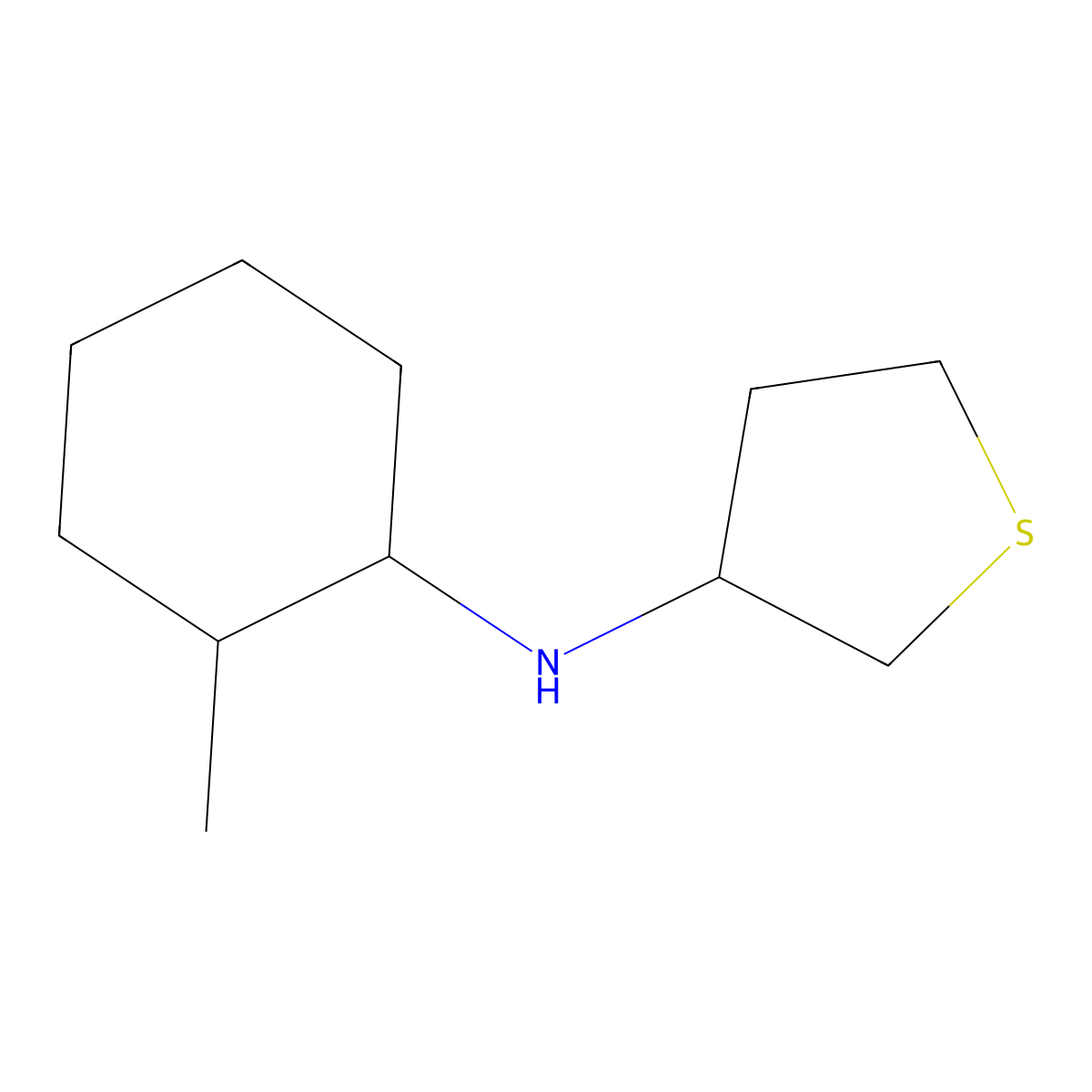 N-(2-methylcyclohexyl)thiolan-3-amine molecular structure, CAS 1217776-54-9