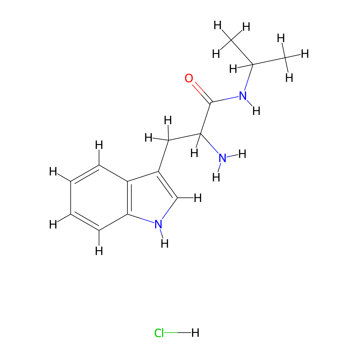 H-DL-Trp-N-ipr.HCl molecular structure, CAS 1217779-53-7