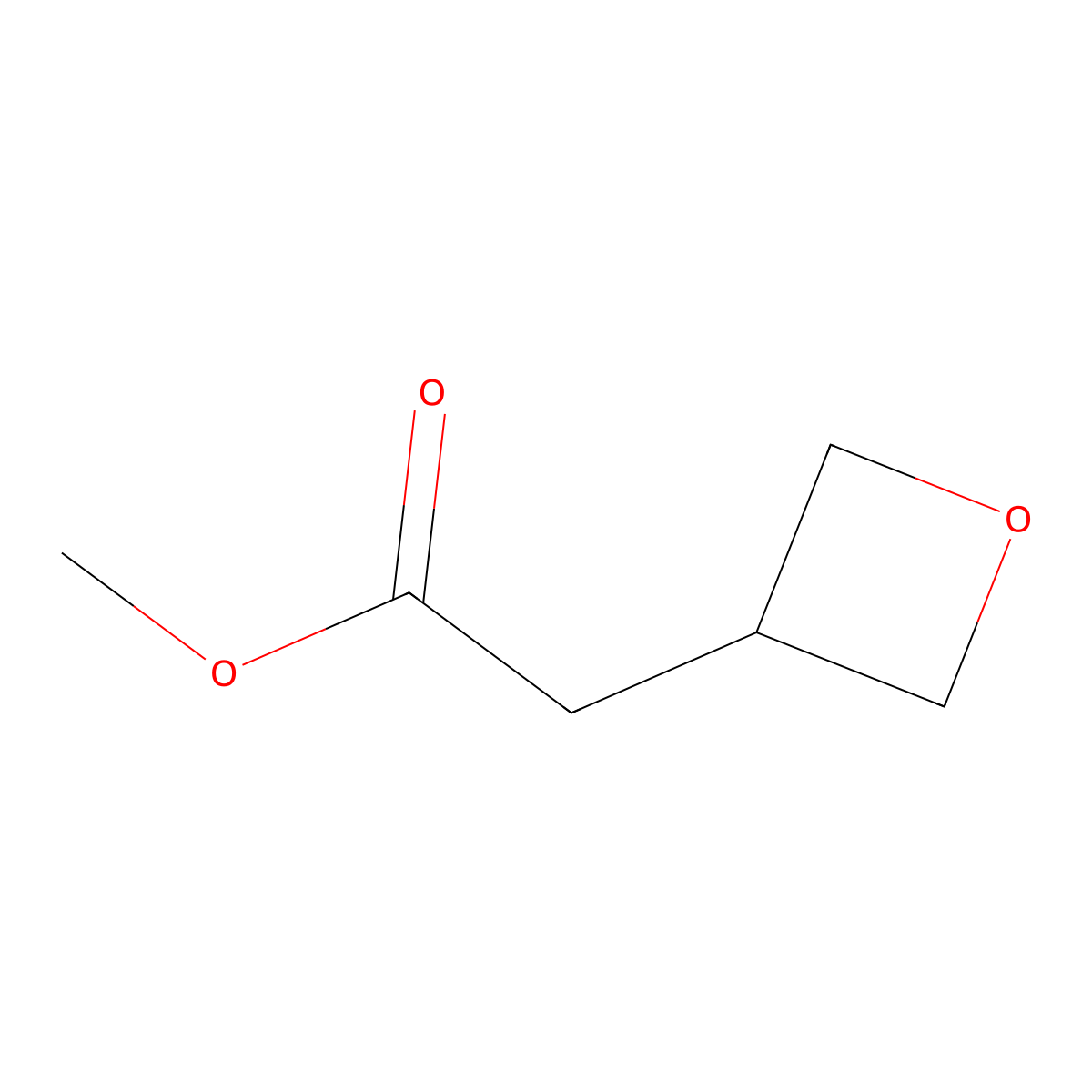 Methyl 3-oxetaneacetate molecular structure, CAS 1217800-69-5
