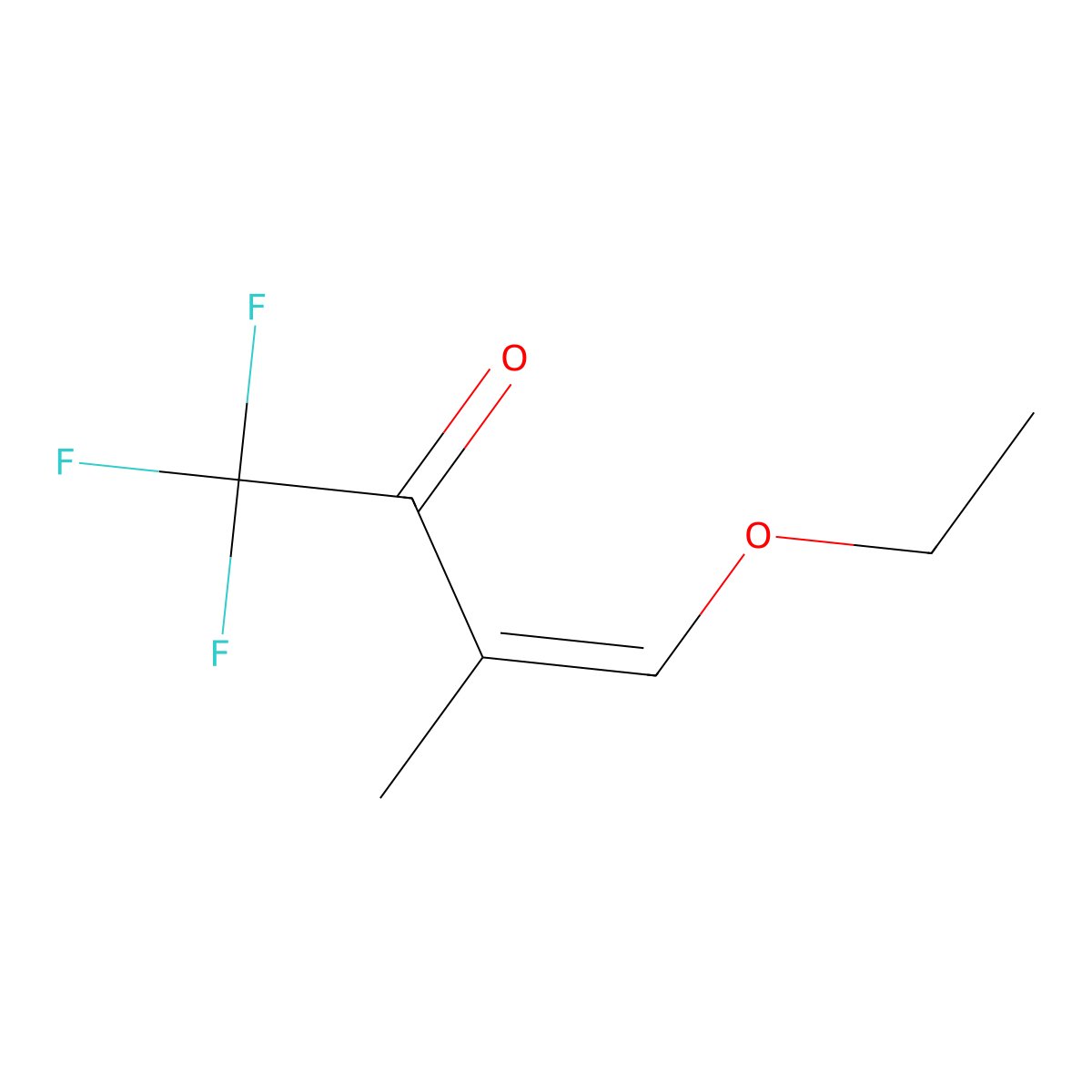 (3E)-4-ethoxy-1,1,1-trifluoro-3-methylbut-3-en-2-one molecular structure, CAS 121781-56-4