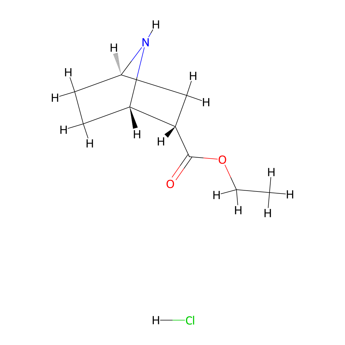 (1S,2S,4R)-Ethyl 7-azabicyclo[2.2.1]heptane-2-carboxylate hydrochloride molecular structure, CAS 1217814-87-3
