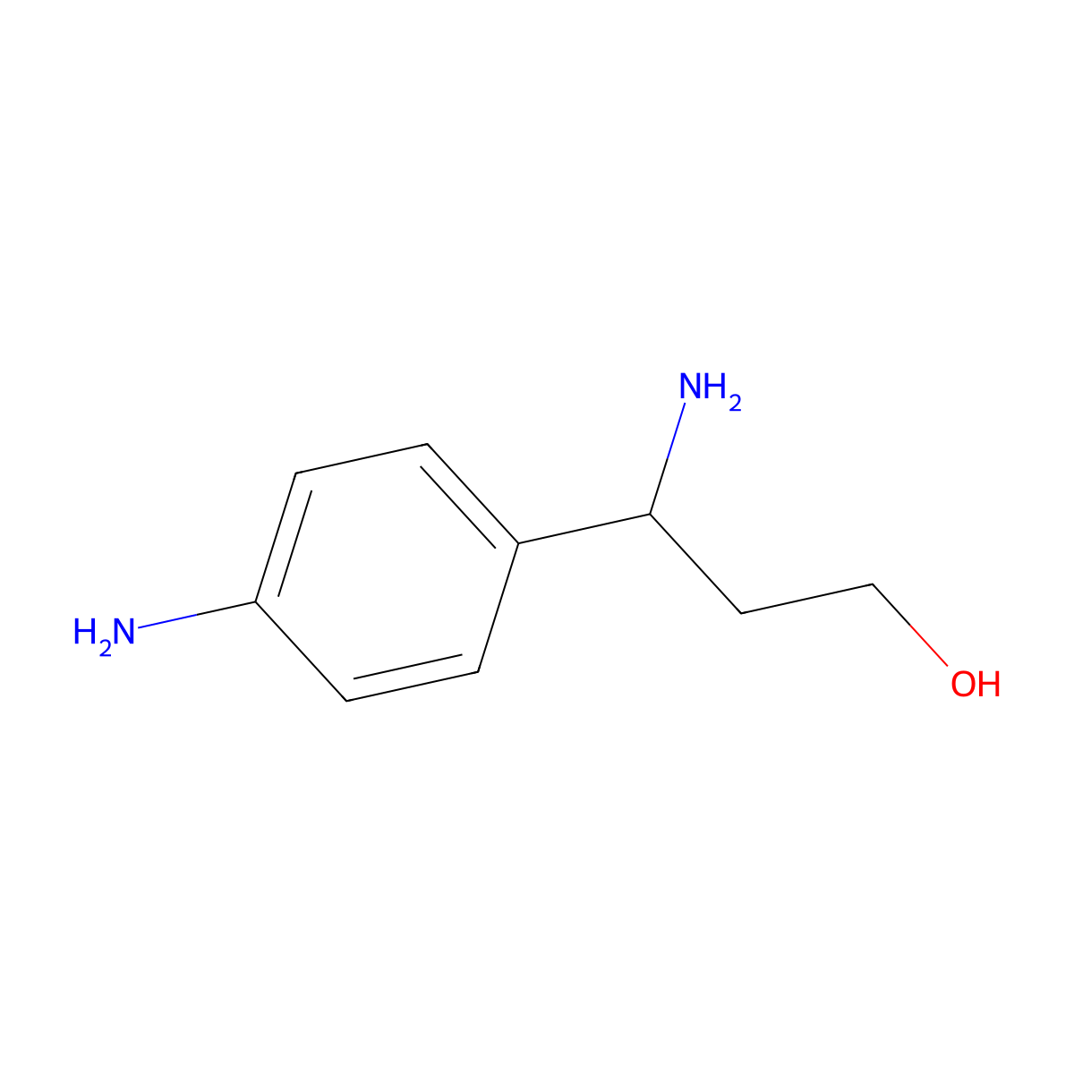 (s)-3-Amino-3-(4-aminophenyl)propan-1-ol molecular structure, CAS 1217815-51-4