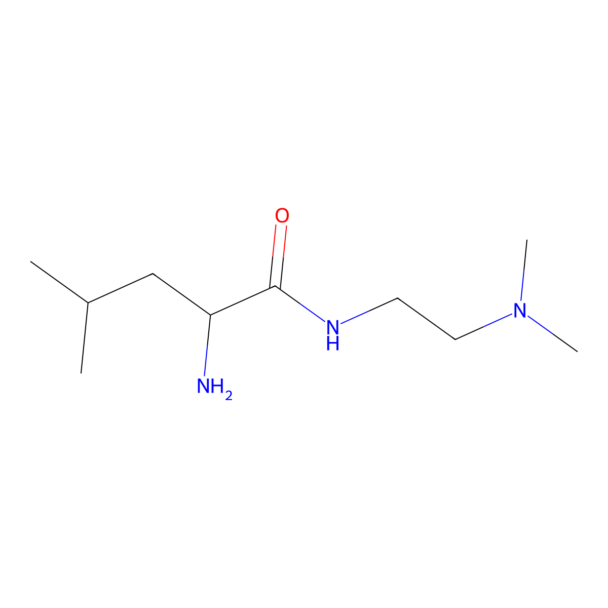 (2S)-2-amino-N-[2-(dimethylamino)ethyl]-4-methylpentanamide molecular structure, CAS 1217819-81-2