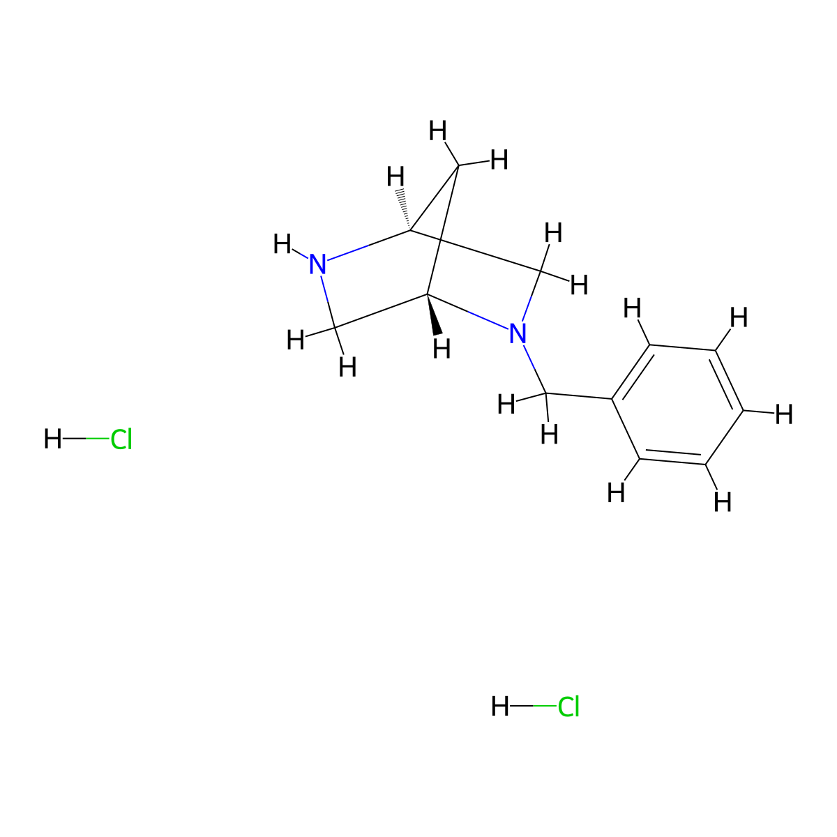 (1S,4S)-2-Benzyl-2,5-diazabicyclo[2.2.1]heptane dihydrochloride molecular structure, CAS 1217827-86-5