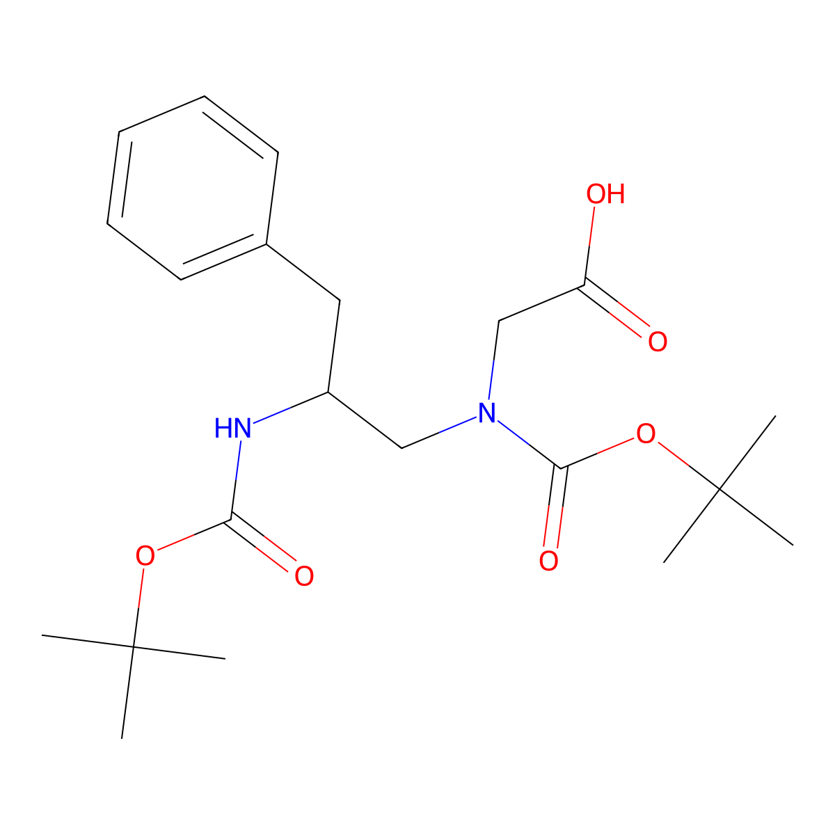 (2S)-N-(2-Boc-amino-3-phenylpropyl) Boc-glycine molecular structure, CAS 1217833-76-5