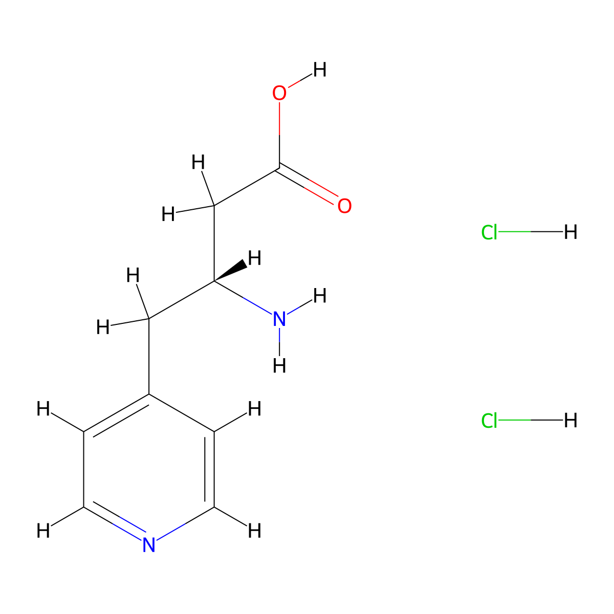 (R)-3-Amino-4-(pyridin-4-yl)butanoic acid dihydrochloride molecular structure, CAS 1217835-95-4