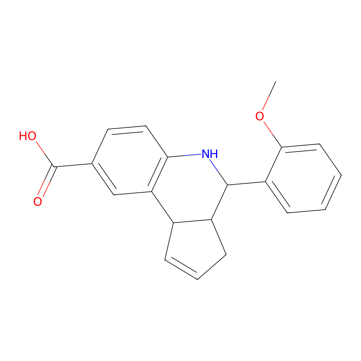 (3aS,4R,9bR)-4-(2-methoxyphenyl)-3a,4,5,9b-tetrahydro-3H-cyclopenta[c]quinoline-8-carboxylic acid molecular structure, CAS 1217841-77-4