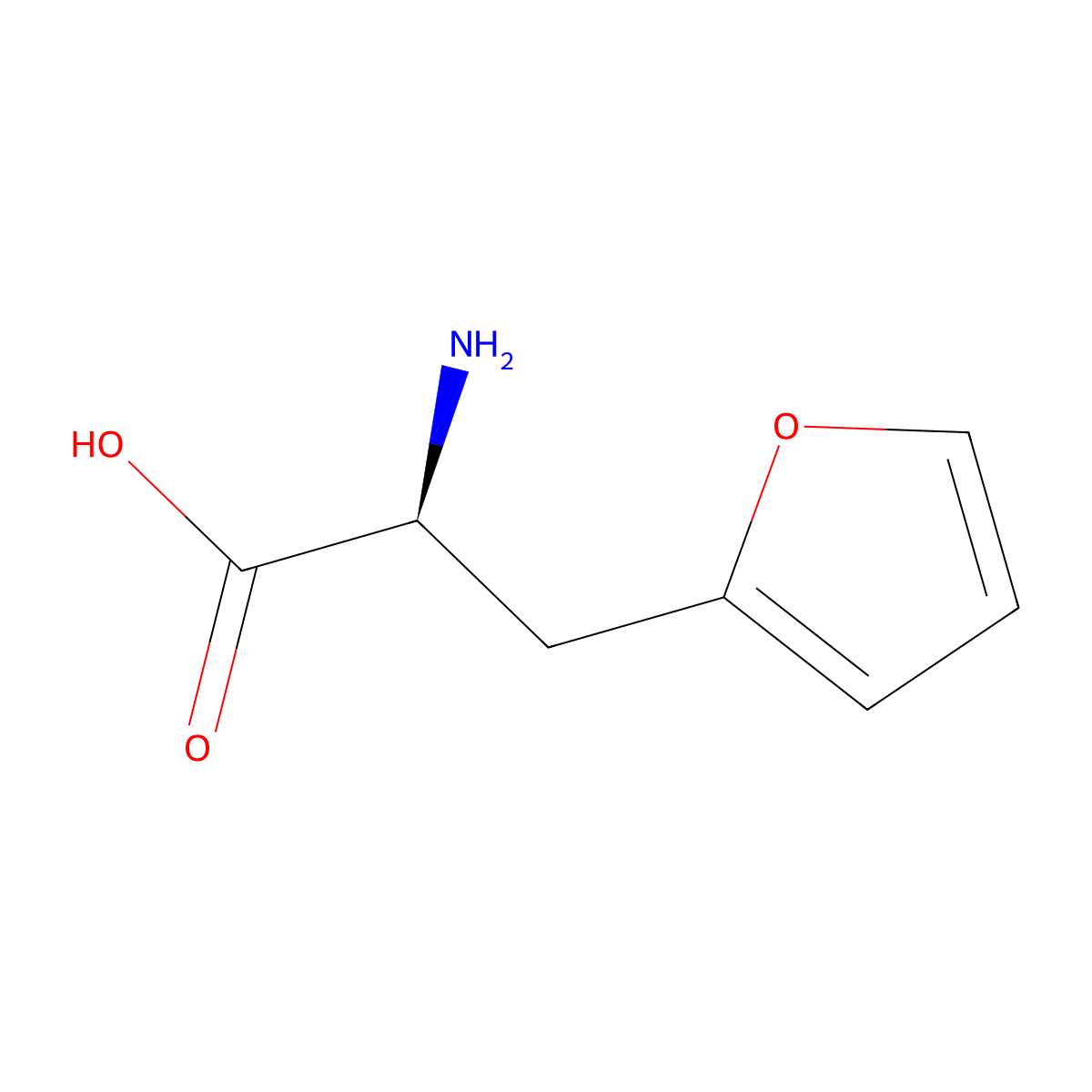 3-Furan-2-ylalanine molecular structure, CAS 121786-31-0