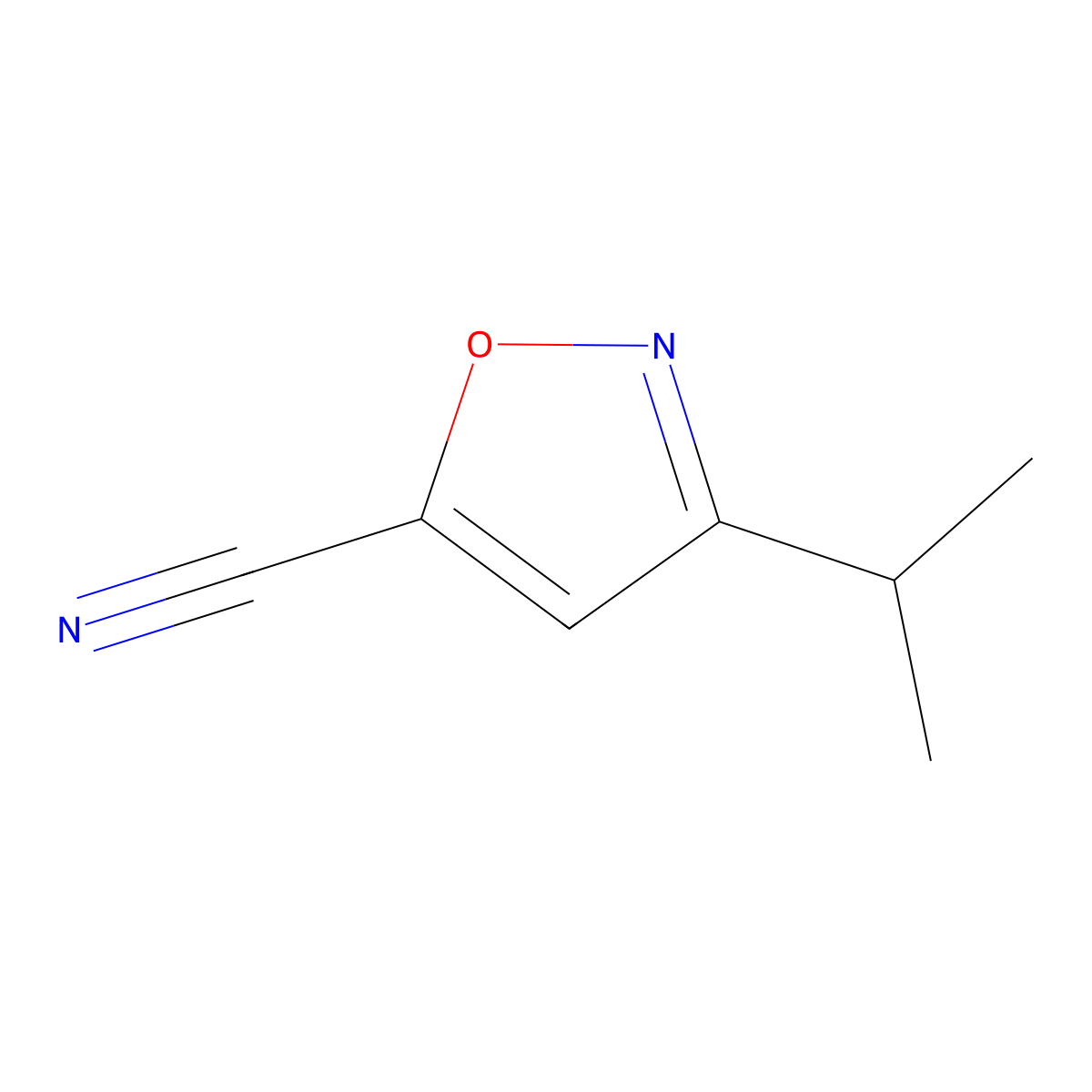 3-(Propan-2-yl)-1,2-oxazole-5-carbonitrile molecular structure, CAS 1217862-28-6