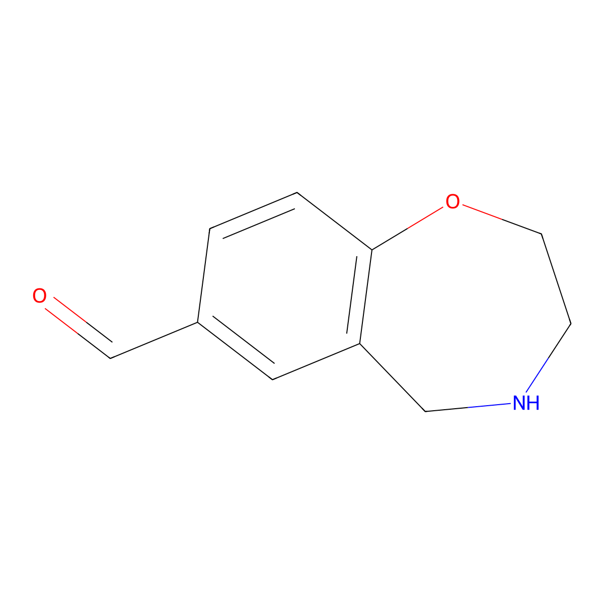 2,3,4,5-Tetrahydro-1,4-benzoxazepine-7-carbaldehyde molecular structure, CAS 1217862-83-3