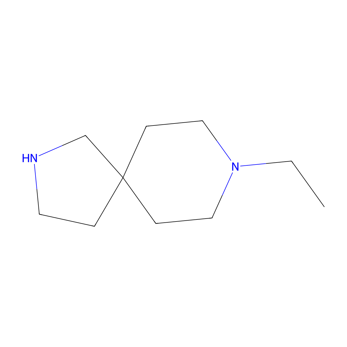8-Ethyl-2,8-diazaspiro[4.5]decane molecular structure, CAS 1217862-87-7