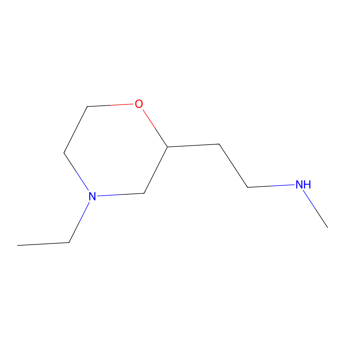 [2-(4-Ethylmorpholin-2-yl)ethyl]methylamine molecular structure, CAS 1217862-96-8