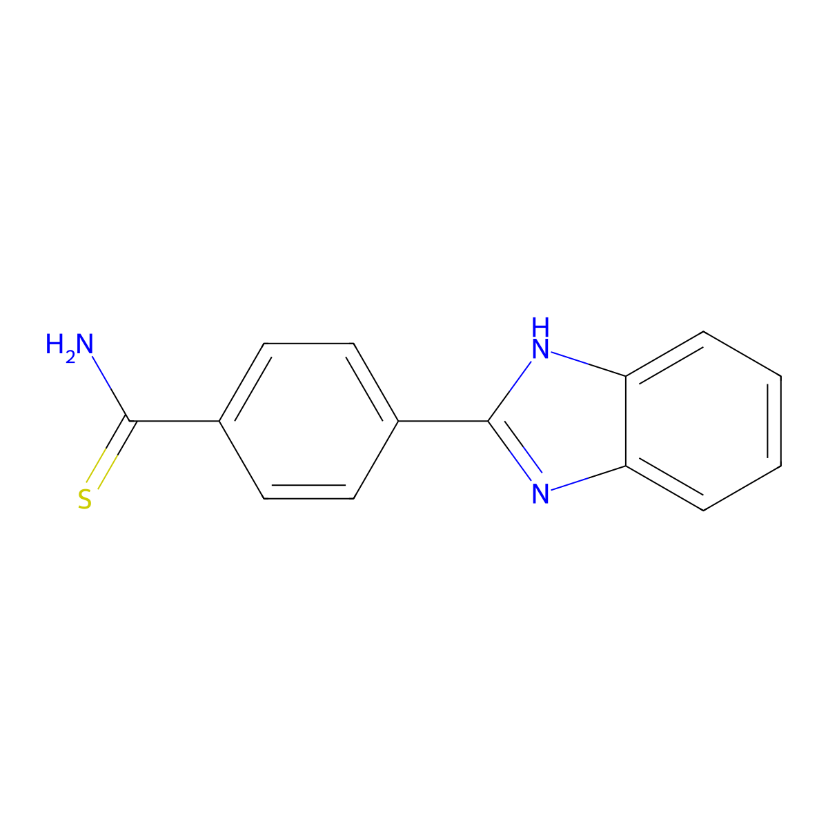 2-(4-Thiocarbamoylphenyl)benzimidazole molecular structure, CAS 1217863-21-2