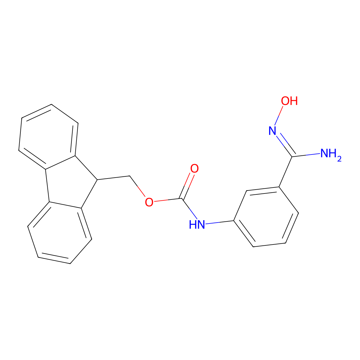 3-(Fmoc-amino)benzamidoxime molecular structure, CAS 1217885-83-0
