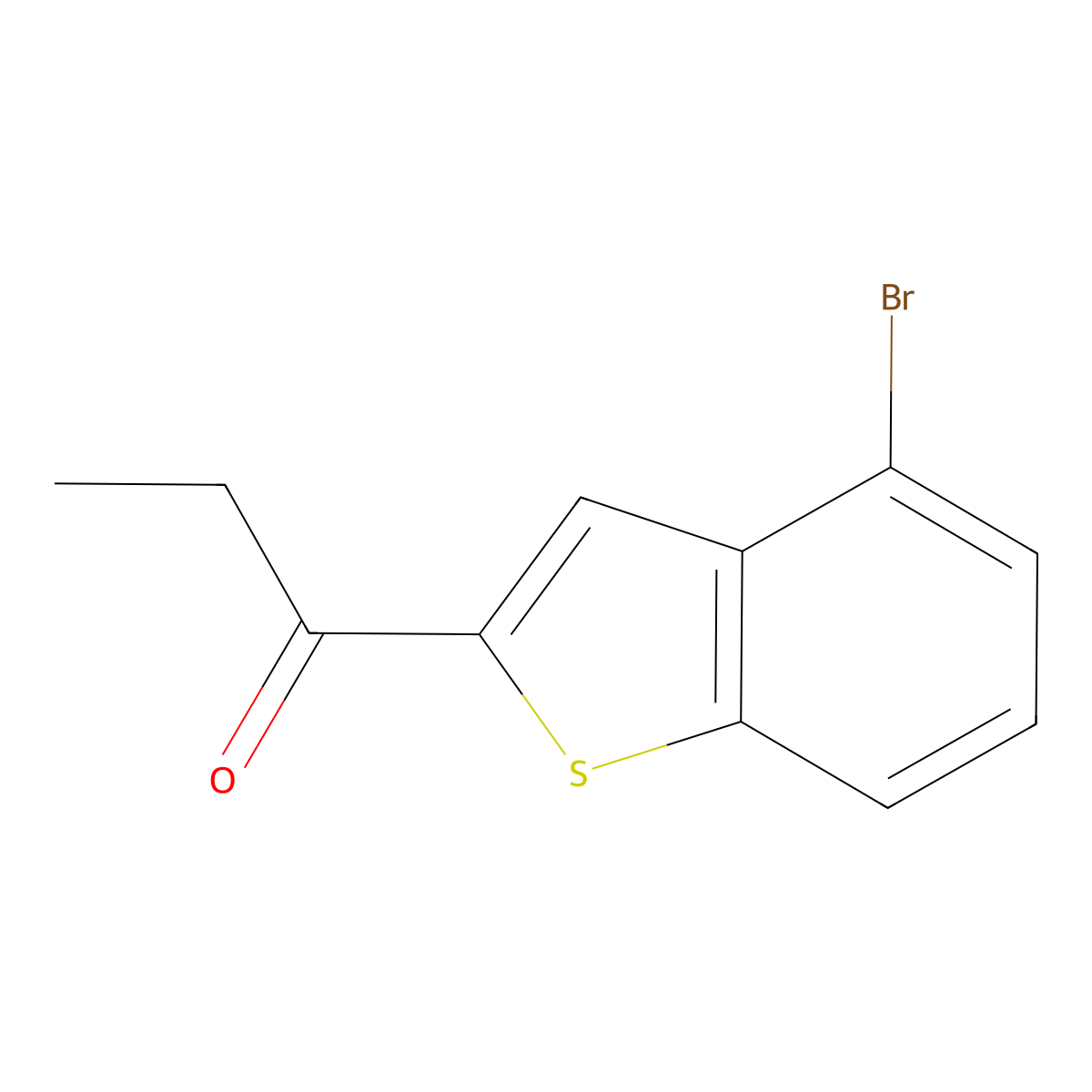 1-(4-Bromobenzo[b]thien-2-yl)-1-propanone molecular structure, CAS 1217889-15-0