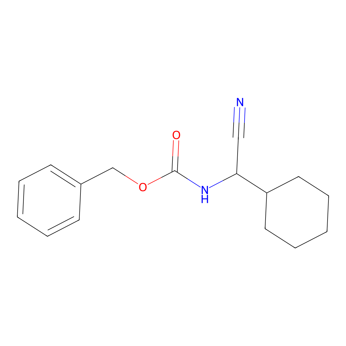 benzyl N-[cyano(cyclohexyl)methyl]carbamate molecular structure, CAS 1217897-43-2