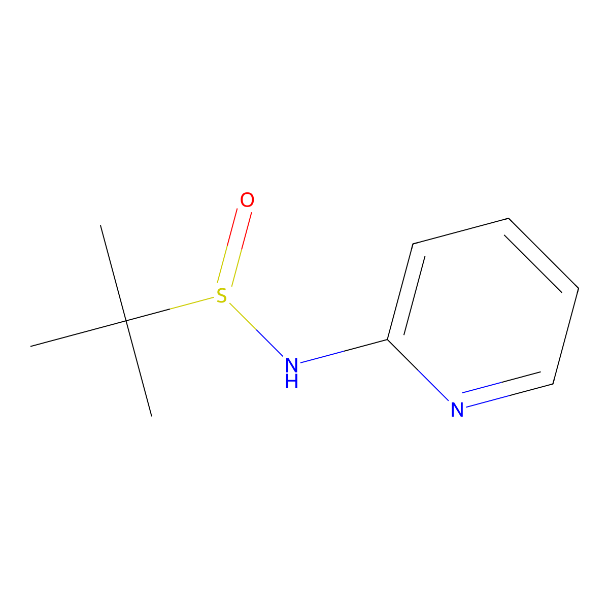 (R)-2-Methyl-N-(pyridin-2-YL)propane-2-sulfinamide molecular structure, CAS 1217899-34-7