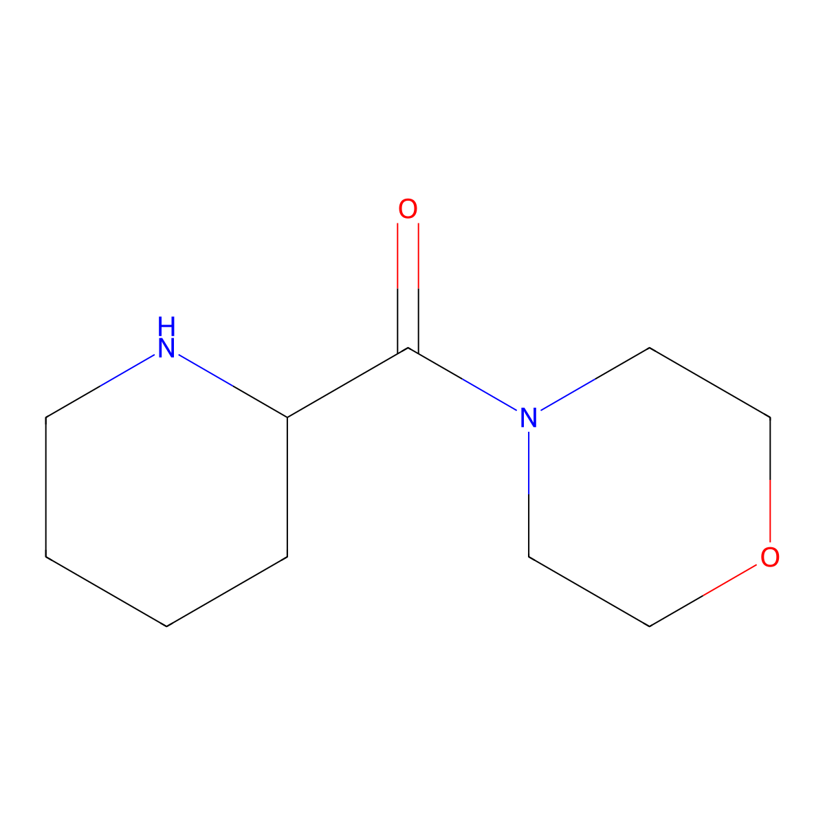 4-(Piperidin-2-ylcarbonyl)morpholine molecular structure, CAS 121791-04-6