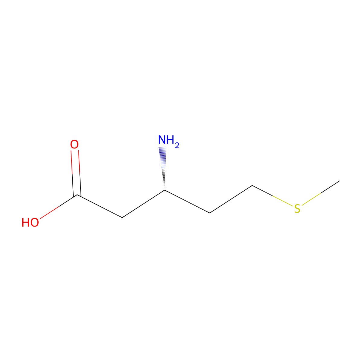 (S)-3-Amino-5-(methylthio)pentanoic acid molecular structure, CAS 1217975-36-4