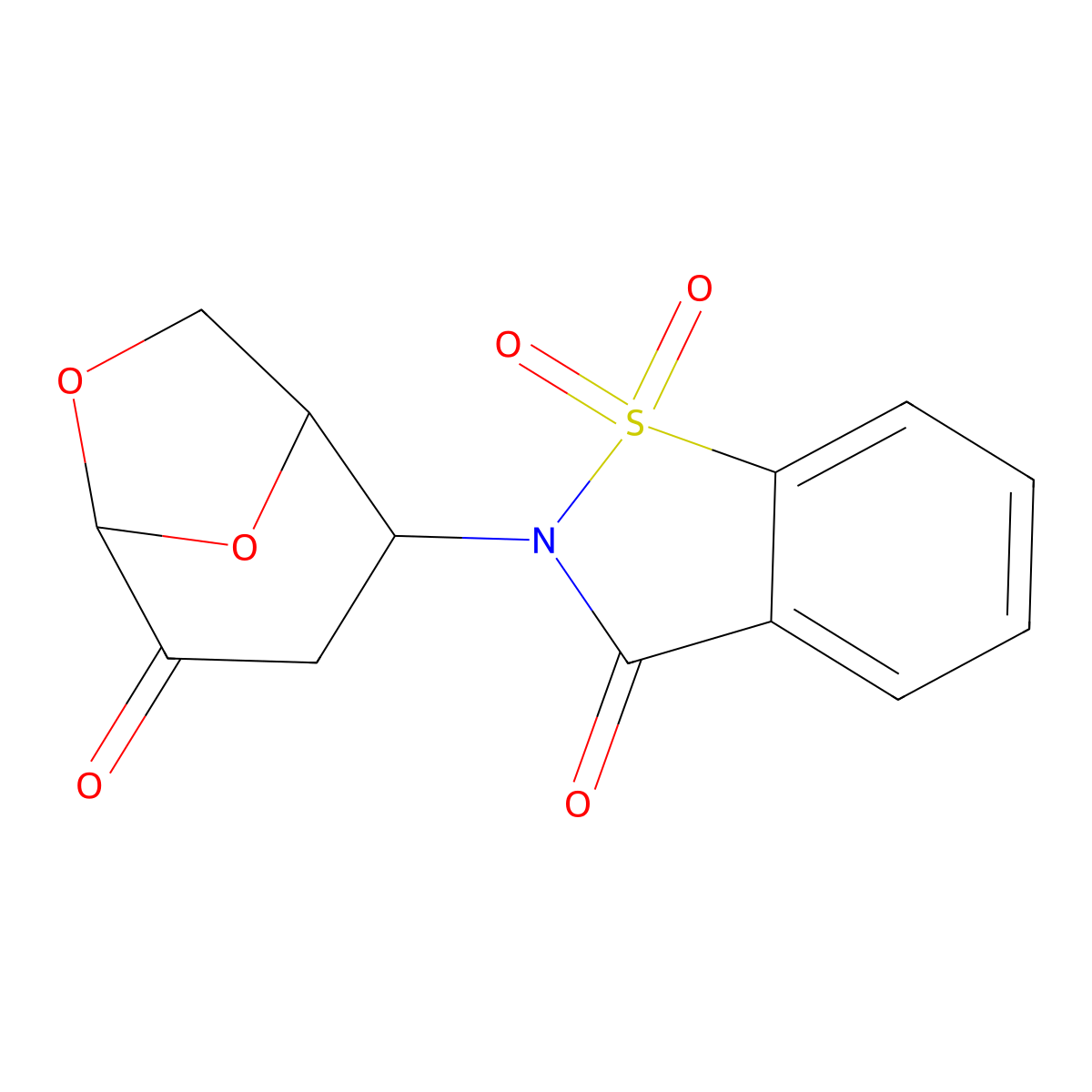 1,1-dioxo-2-[(2S,5R)-4-oxo-6,8-dioxabicyclo[3.2.1]octan-2-yl]-1,2-benzothiazol-3-one molecular structure, CAS 1217989-59-7