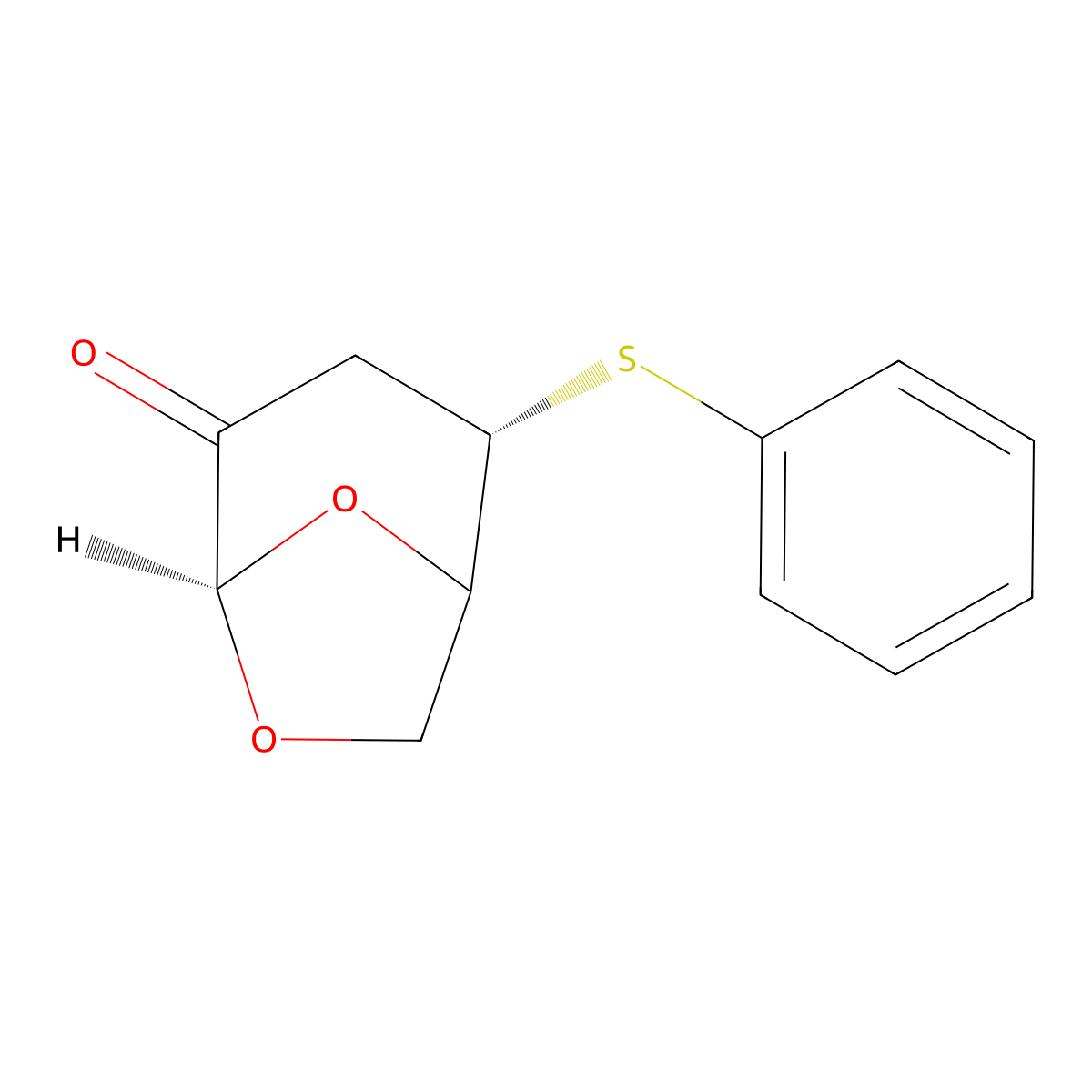 (2S,5R)-2-Phenylsulfanyl-6,8-dioxabicyclo[3.2.1]octan-4-one molecular structure, CAS 1217995-59-9