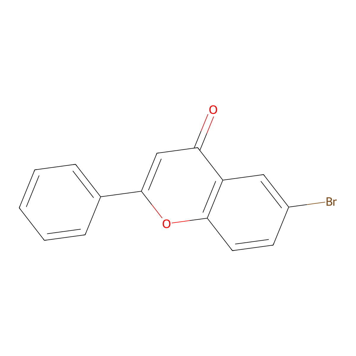 6-Bromoflavone molecular structure, CAS 1218-80-0