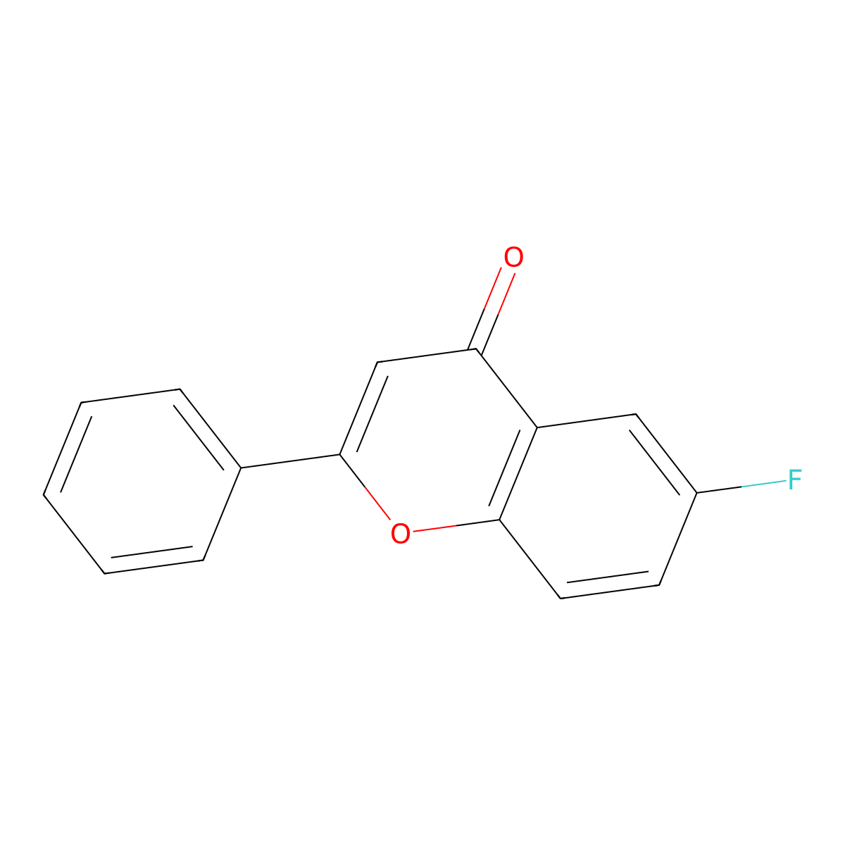 6-Fluoro-2-phenyl-4h-chromen-4-one molecular structure, CAS 1218-82-2