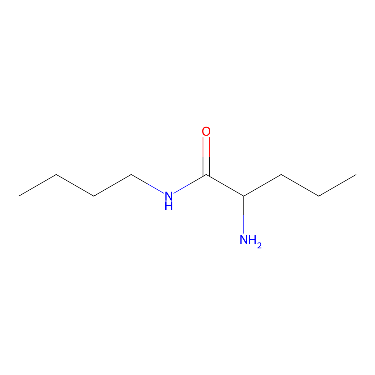2-amino-N-butylpentanamide molecular structure, CAS 1218011-66-5