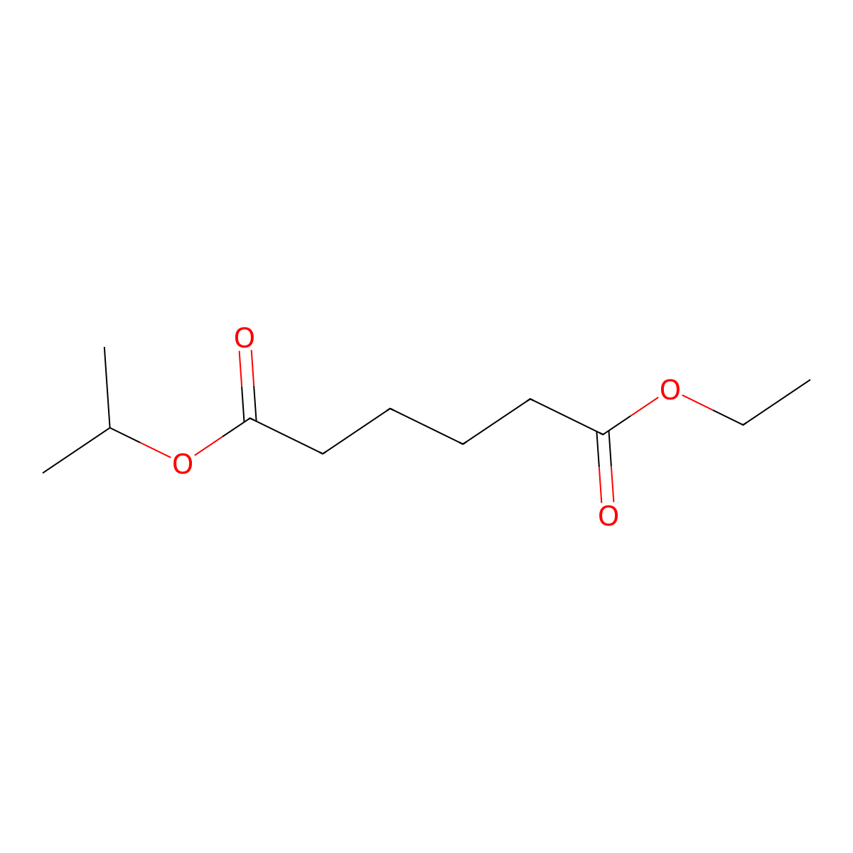 Hexanedioic acid, ethyl 1-methylethyl ester molecular structure, CAS 121803-76-7