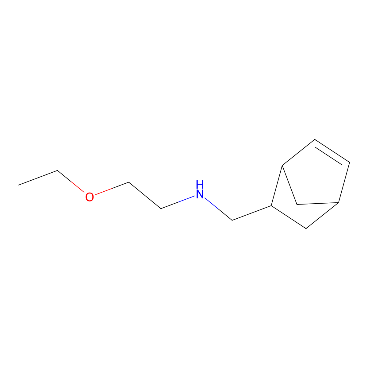 ({Bicyclo[2.2.1]hept-5-en-2-yl}methyl)(2-ethoxyethyl)amine molecular structure, CAS 1218034-59-3