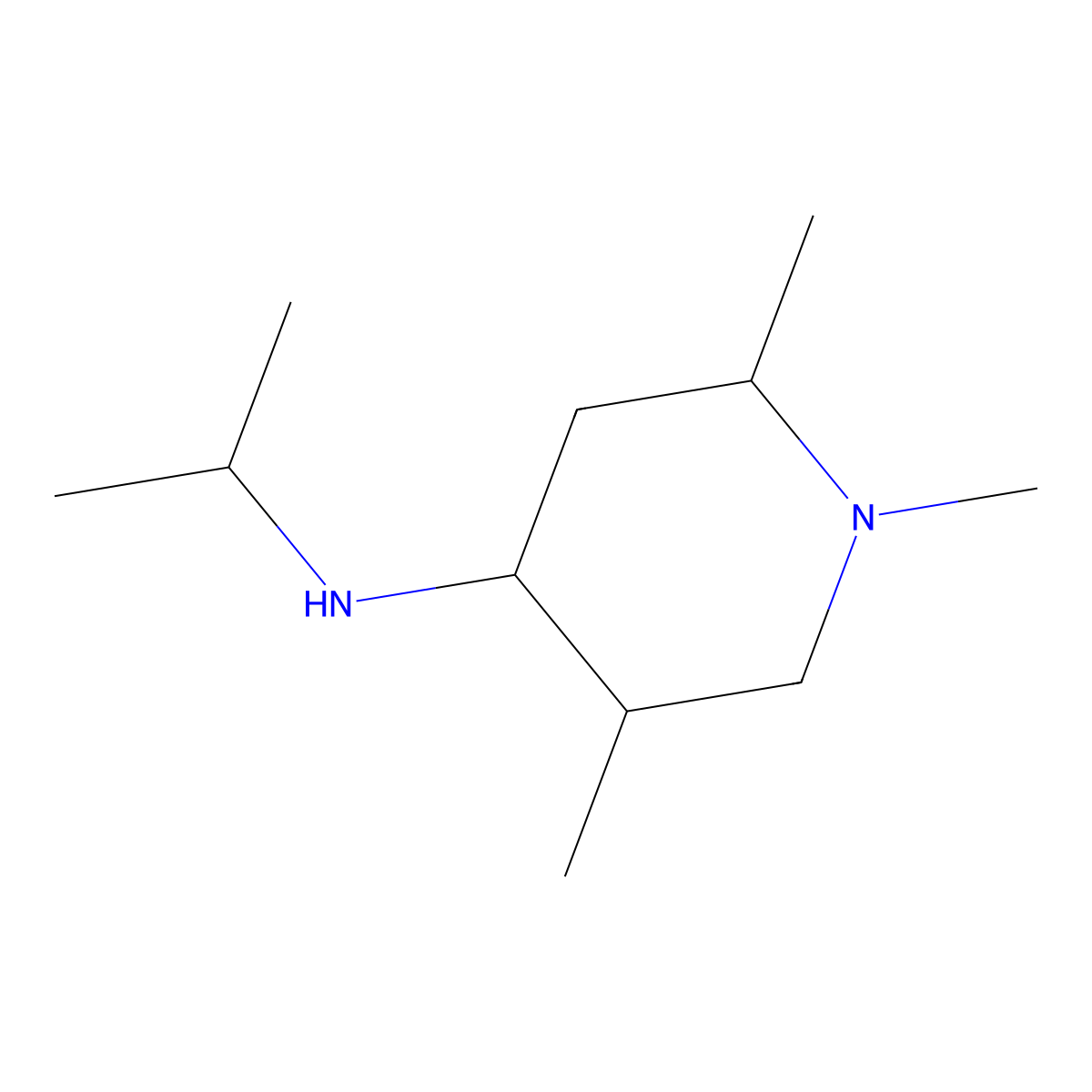 1,2,5-trimethyl-N-(propan-2-yl)piperidin-4-amine molecular structure, CAS 1218045-65-8