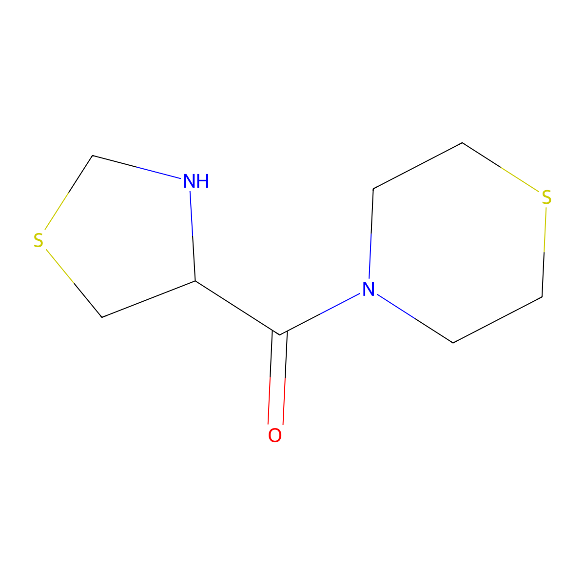 Thiazolidin-4-YL(thiomorpholino)methanone molecular structure, CAS 1218057-43-2